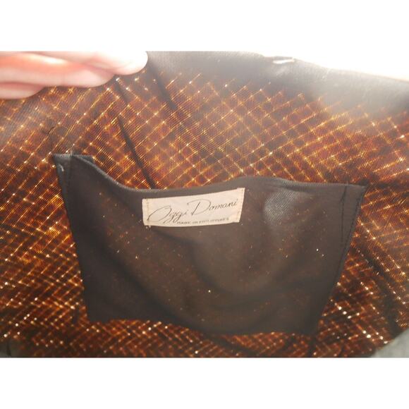 VTG OGGI DOMANI Straw Clutch Purse Handbag Cream with Carved Animals Fringe - Picture 14 of 16